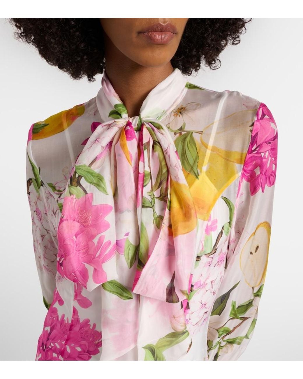 LEO LIN Pink Lilith Printed Maxi Dress
