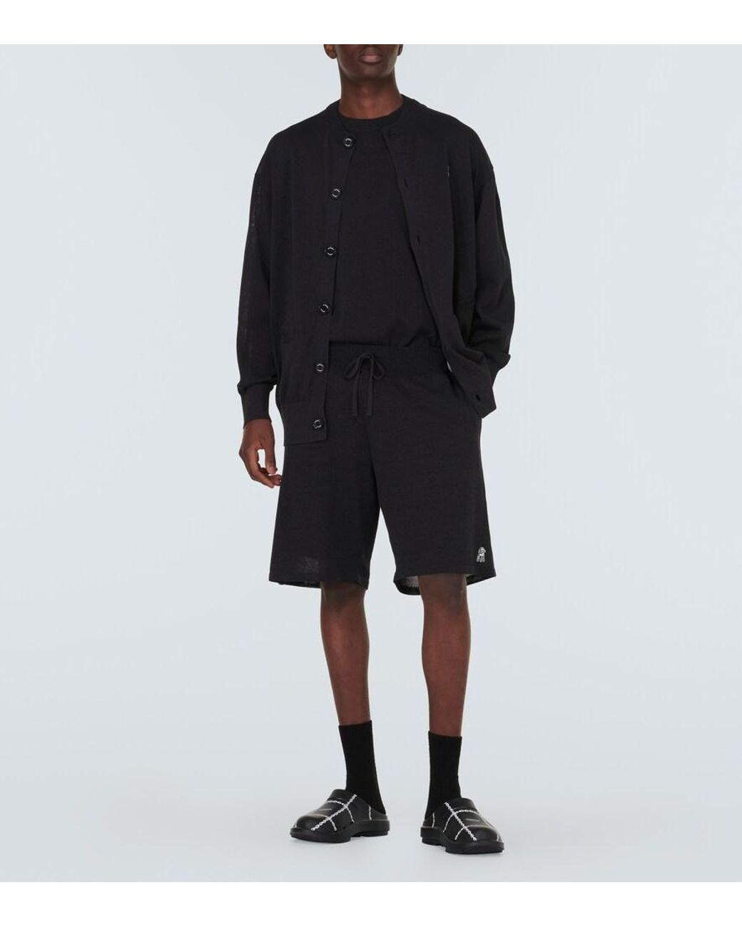 Undercover Black Oversized Cardigan for men