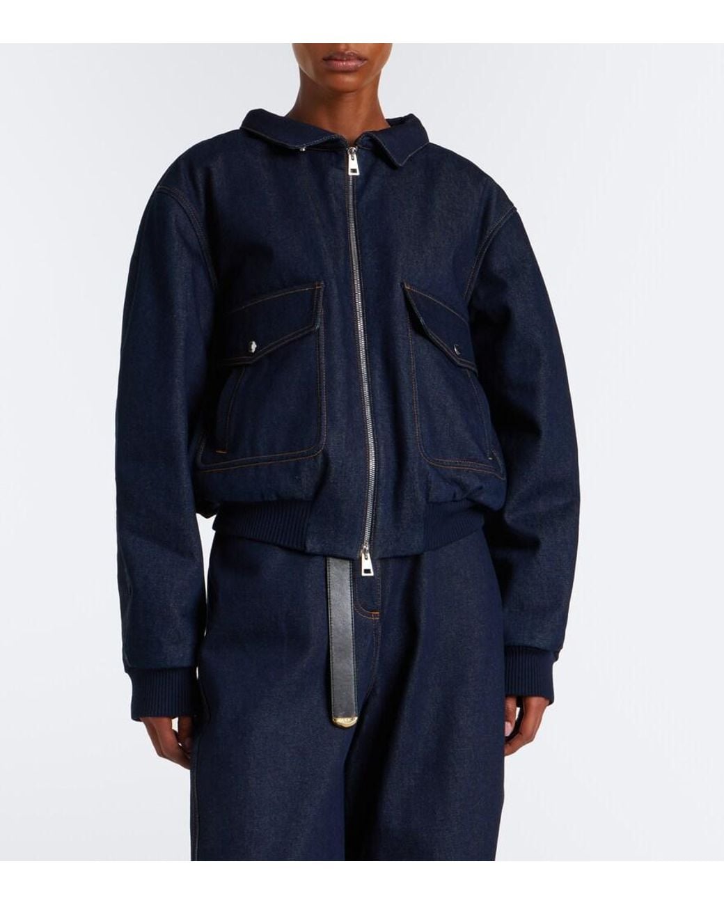 Givenchy Blue Denim Blouson Jacket