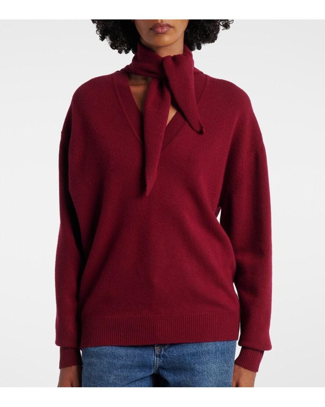 Plan C Red Wool And Cashmere Sweater