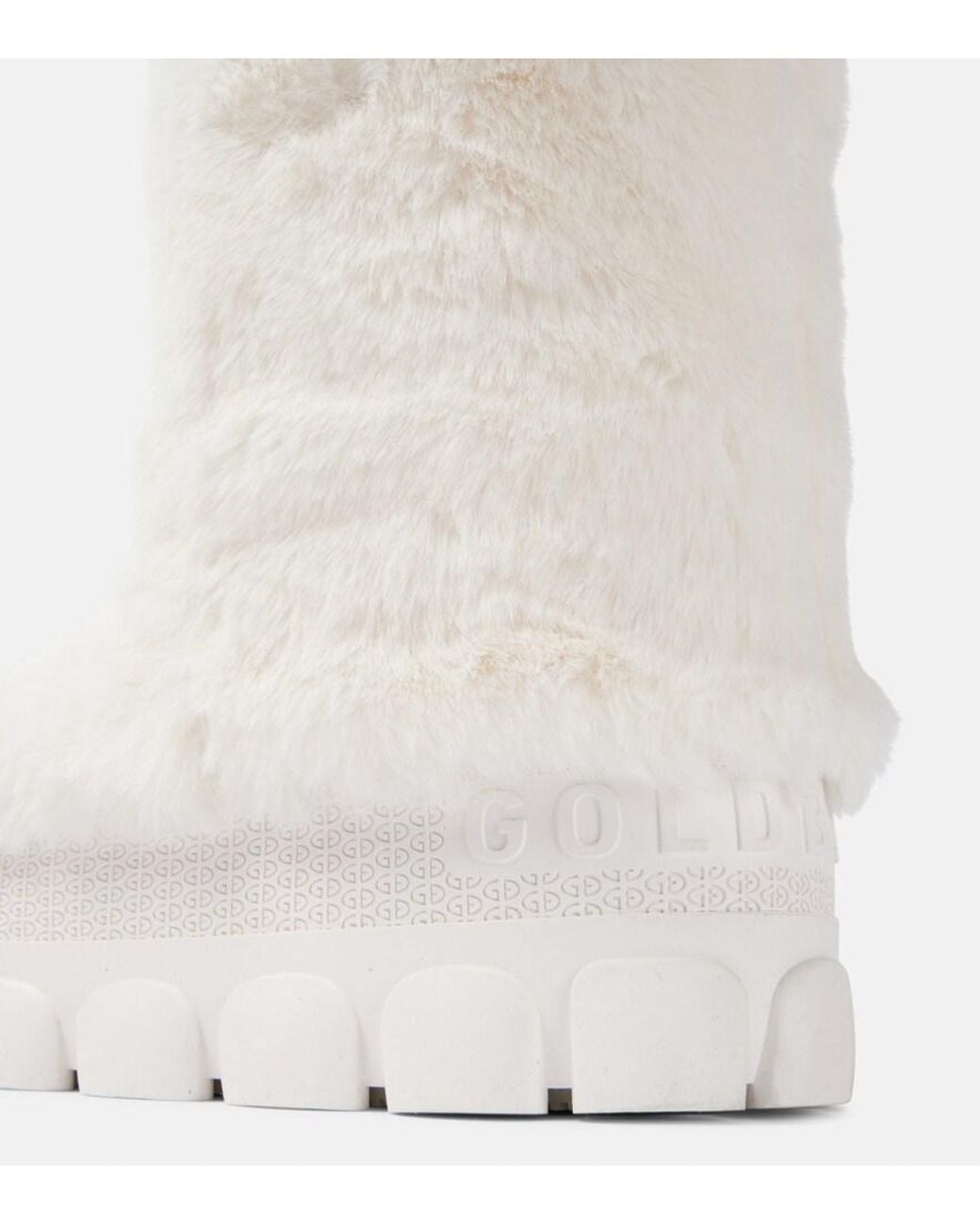 Goldbergh White Fun Faux Fur Snow Boots