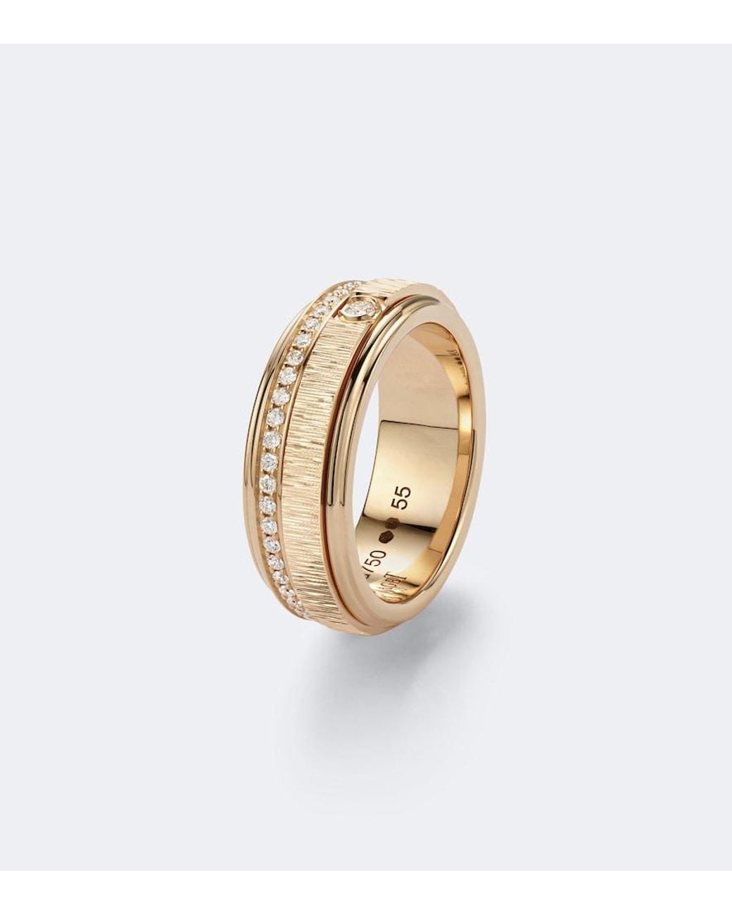 Piaget White Possession Decor Palace 18Kt Rose Ring With Diamonds