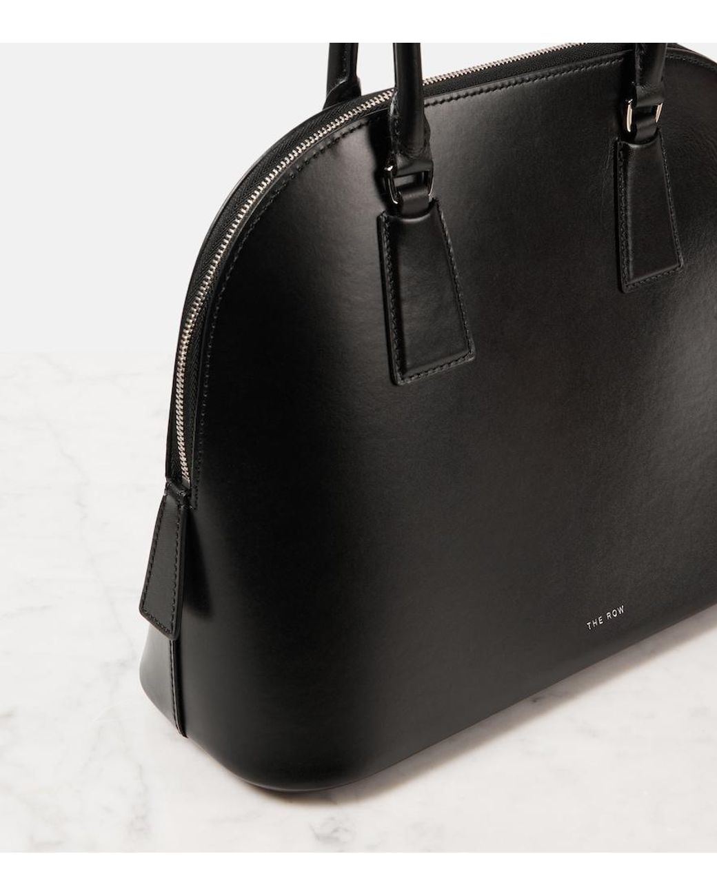 The Row Black Nina Leather Tote