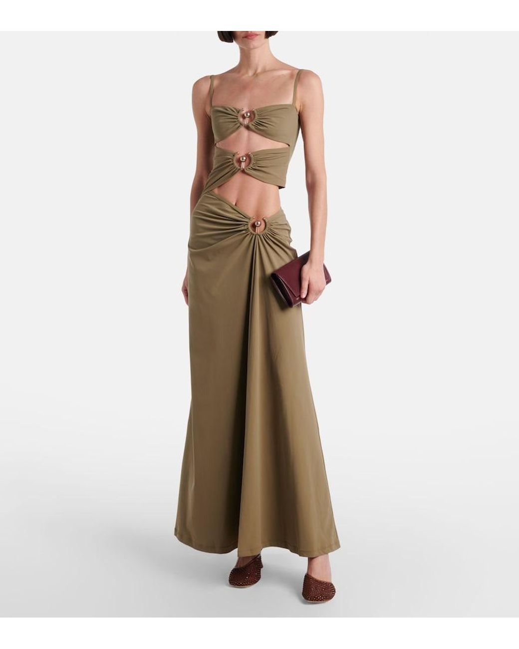 Christopher Esber Natural Maxikleid Orbit