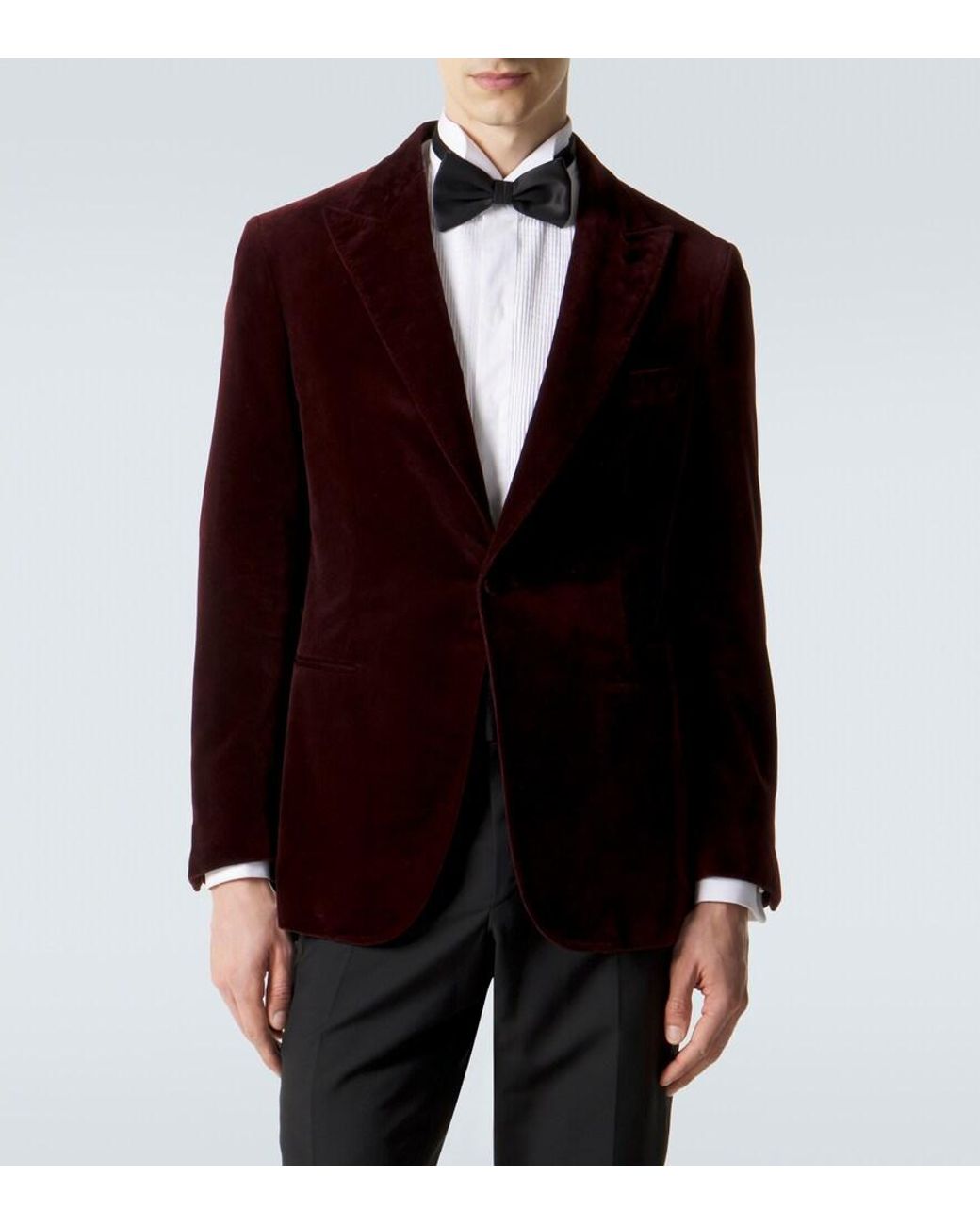 Brioni Purple Virgilio Cotton Blazer for men