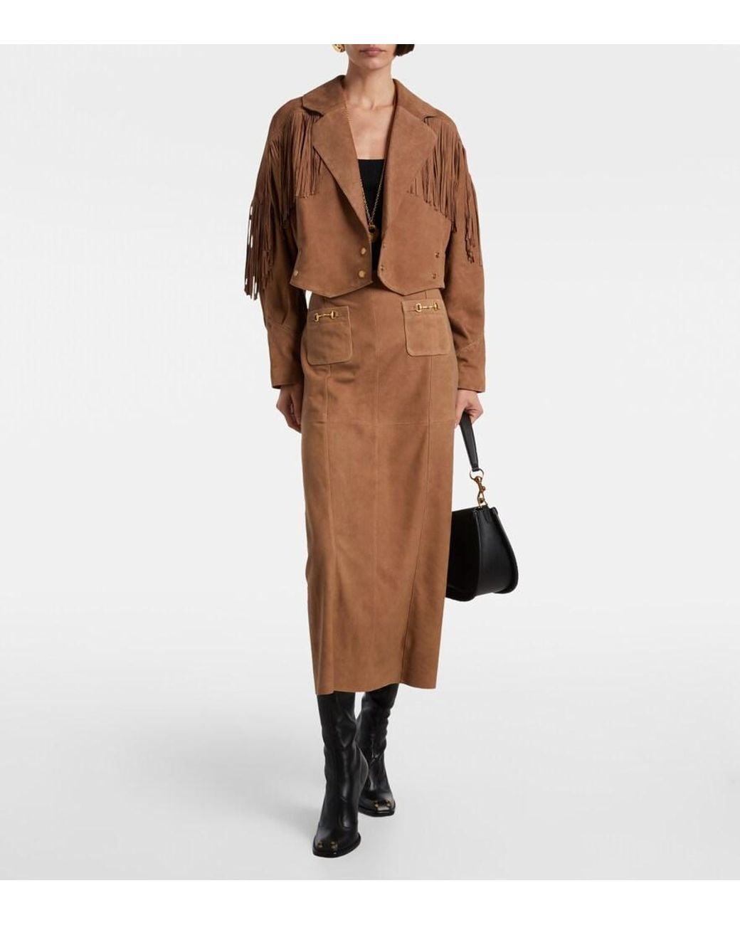 Veste Darragh En Daim Rixo en coloris Brown