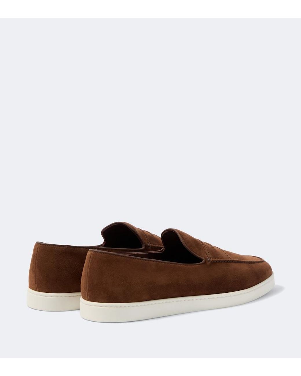 Church's Brown Peebles Suede Loafers for men