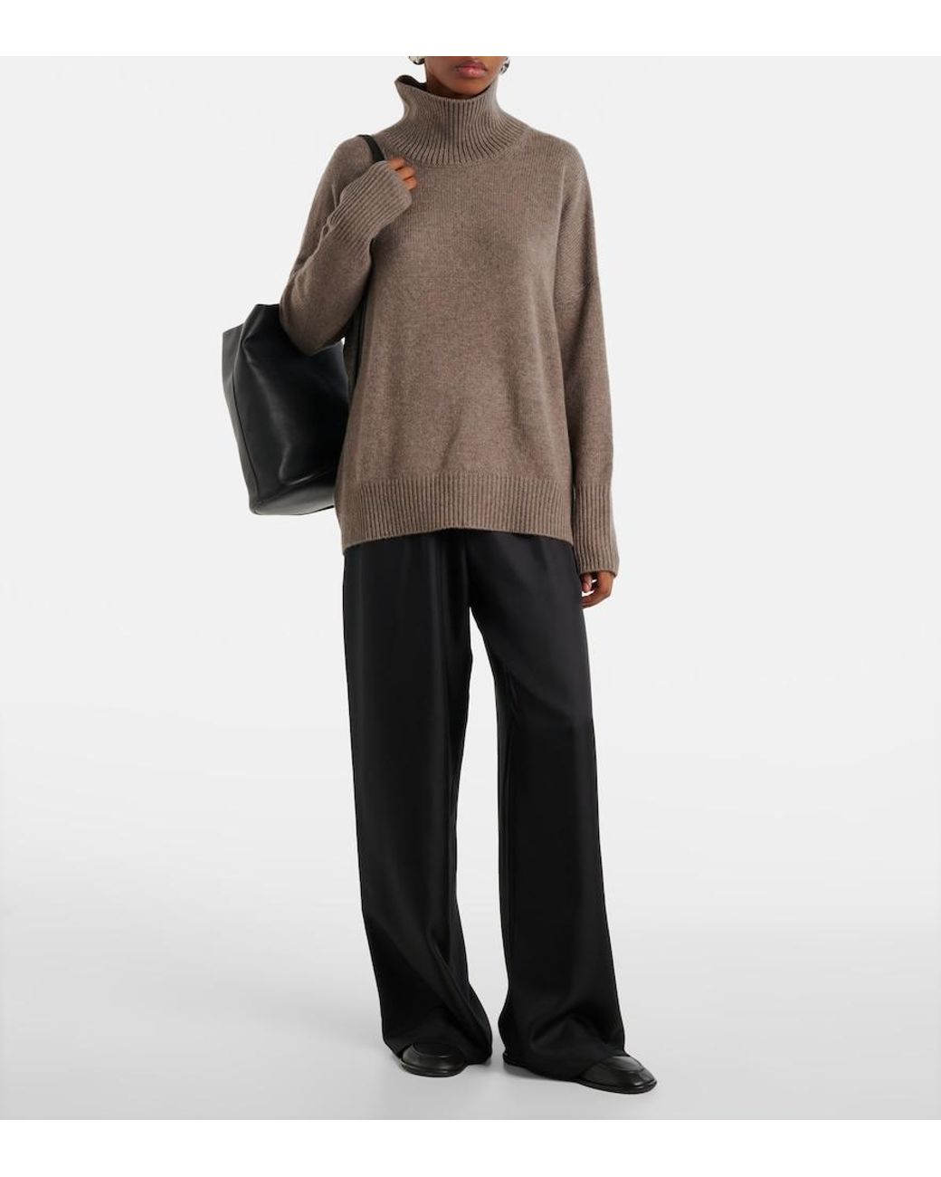 Lisa Yang Brown Heidi Cashmere Sweater