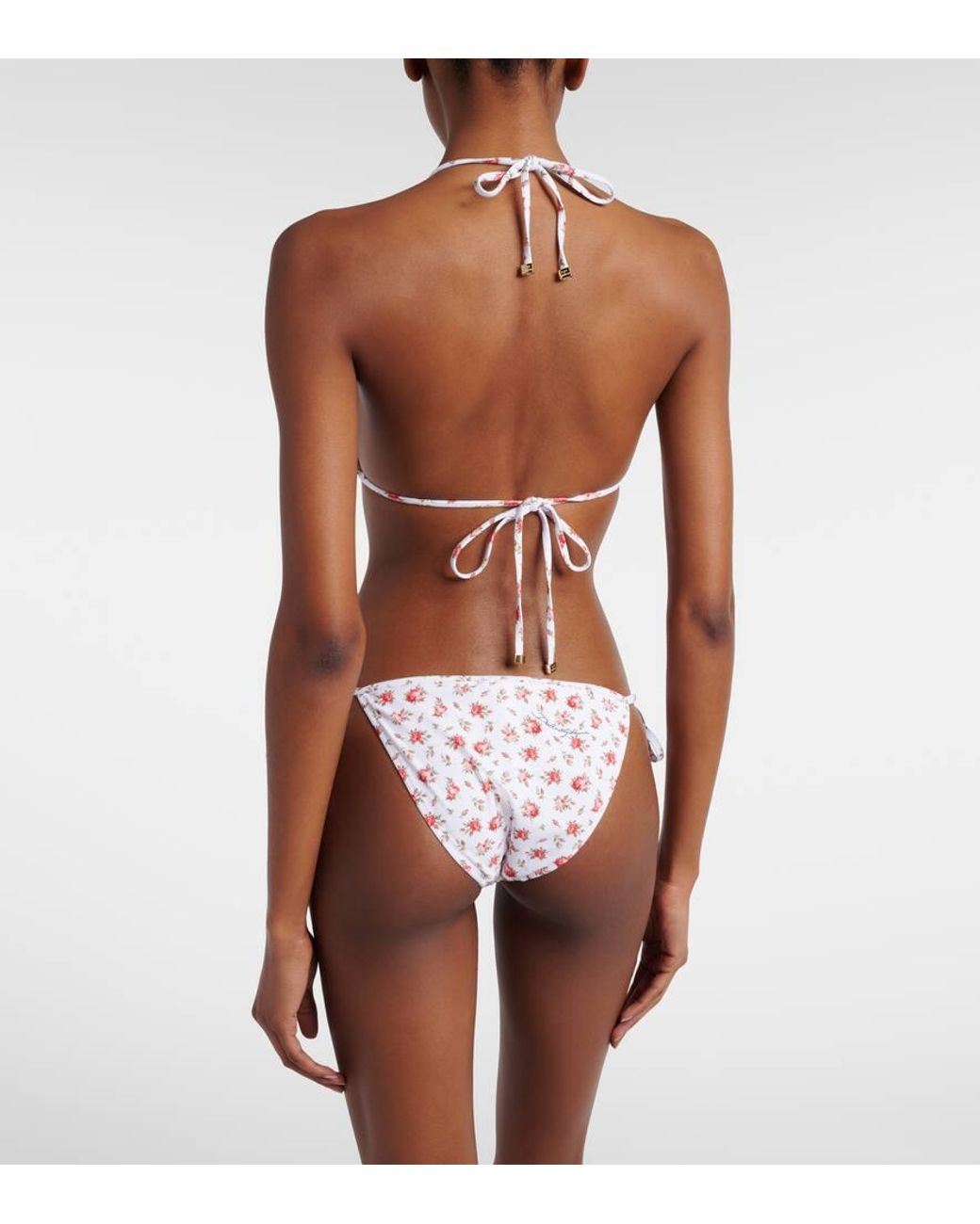 Dolce & Gabbana White Bedruckter Bikini