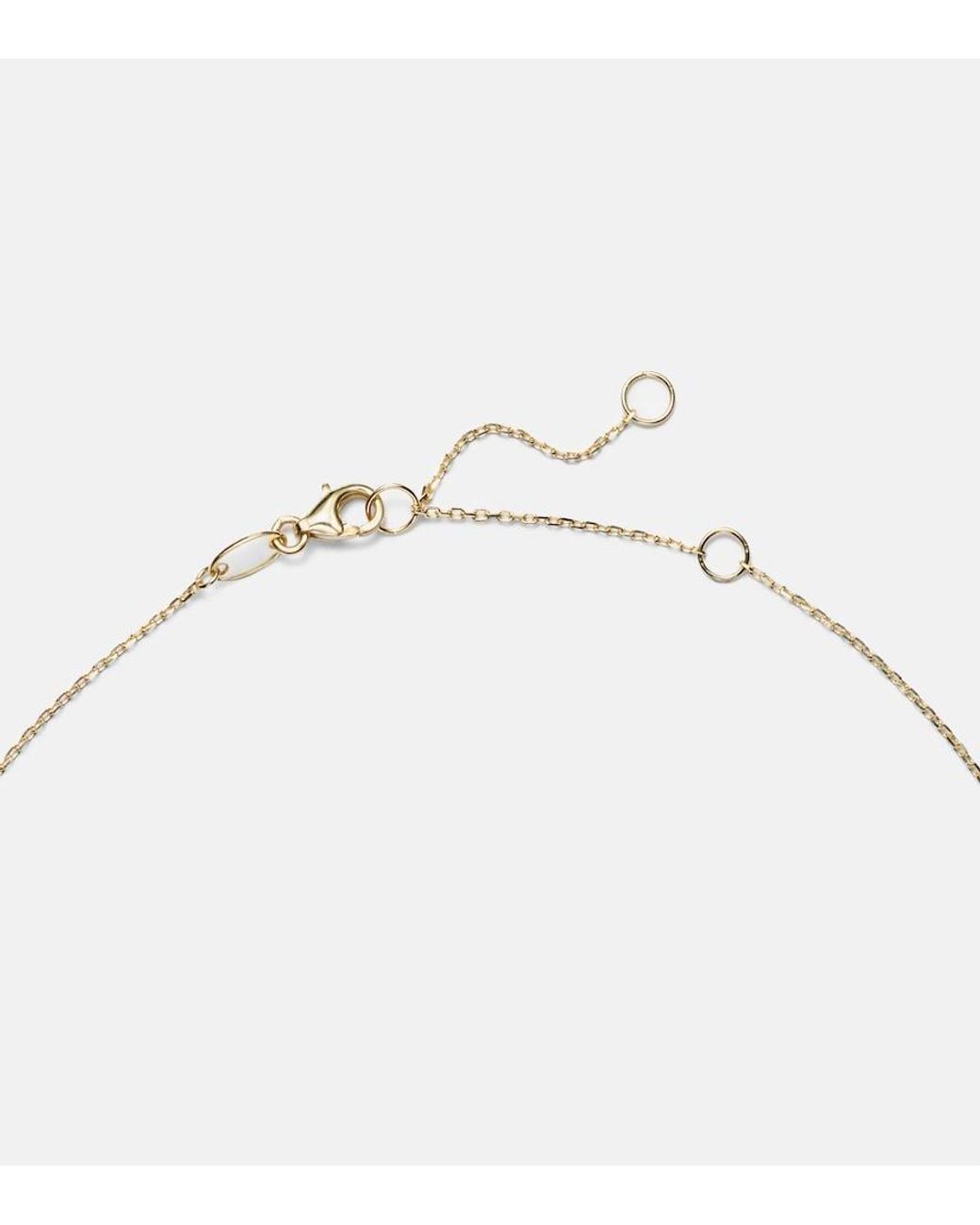 STONE AND STRAND White 14Kt Pendant Necklace With Diamonds