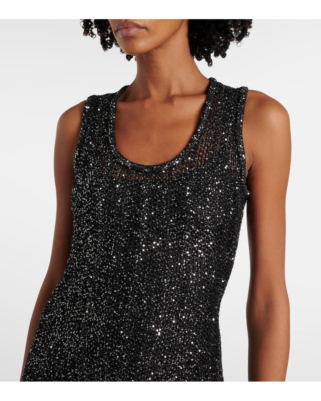 Alaïa Black Sequined Minidress