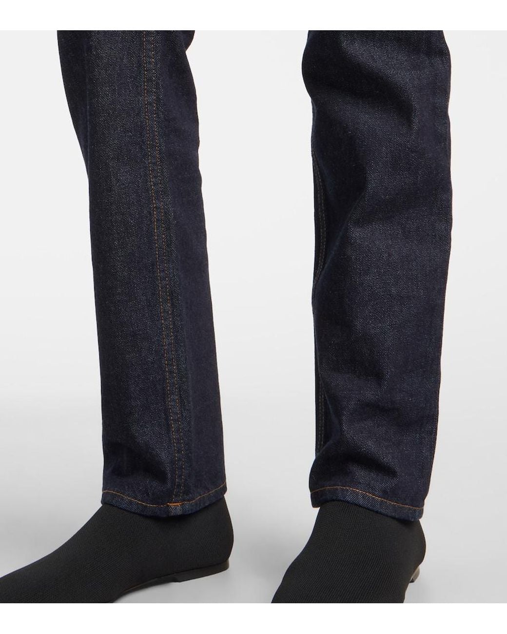 Totême Blue High-Rise Slim Jeans