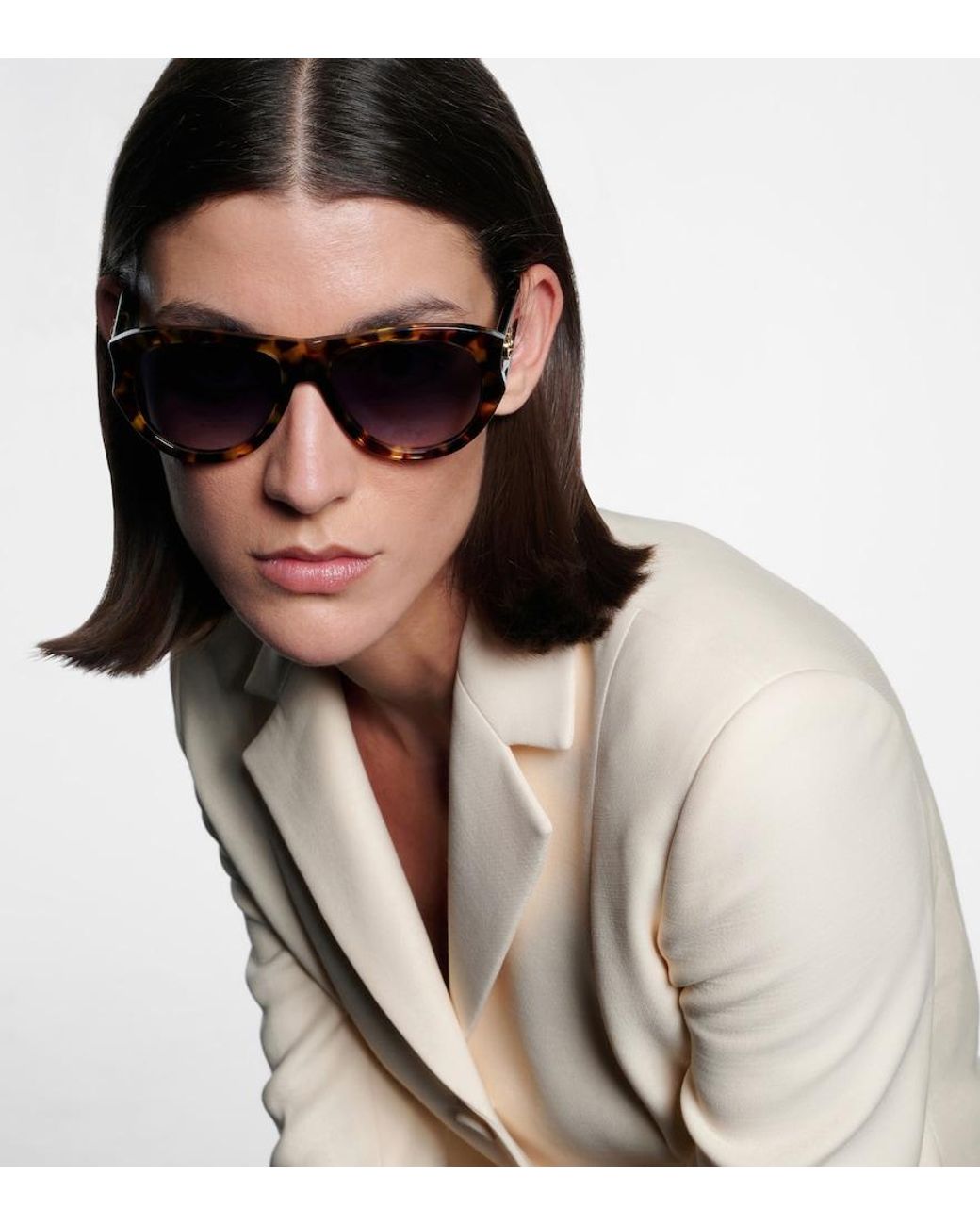 Dior Blue Diorglow A1I Flat-Top Sunglasses