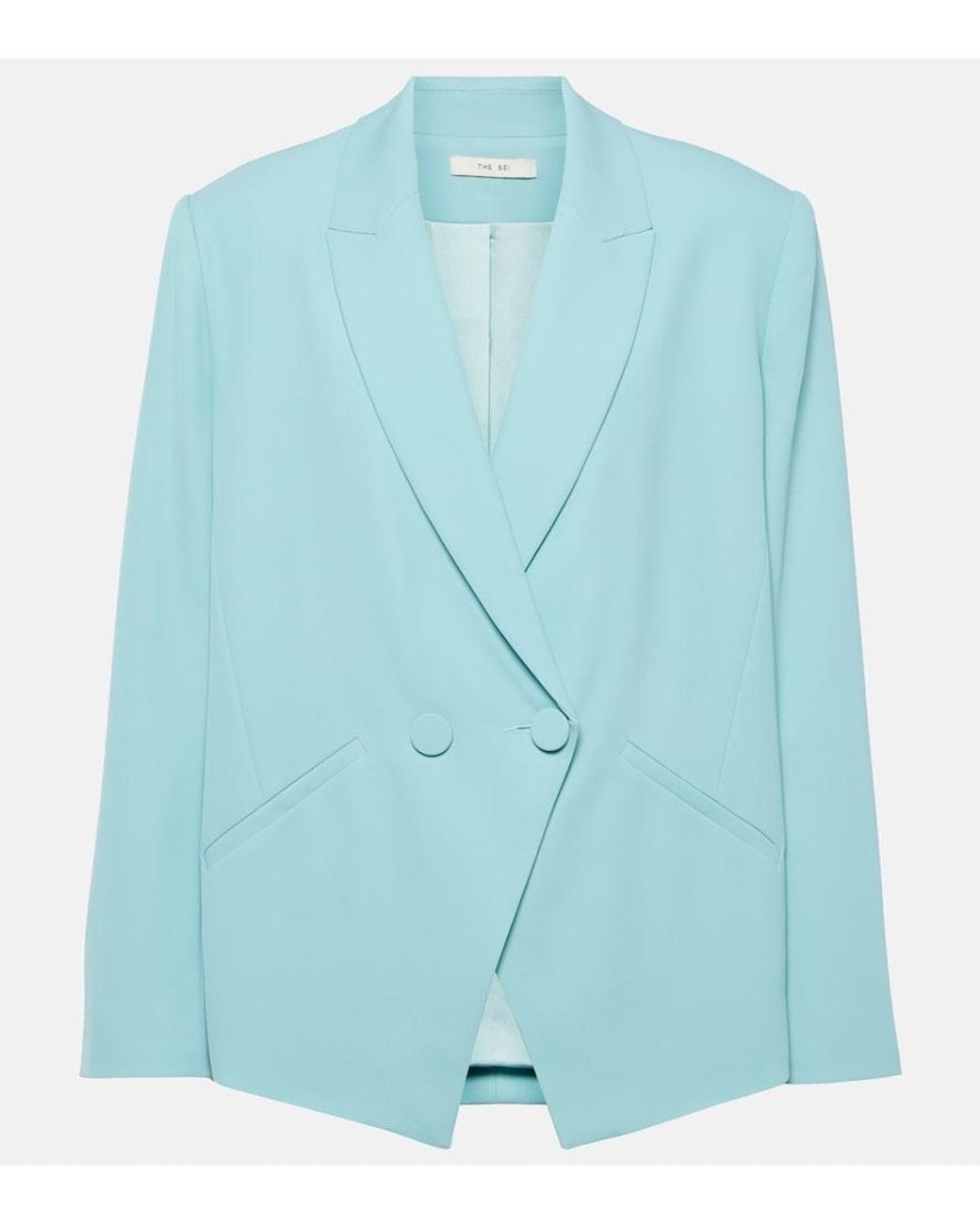 The Sei Blue Crepe Blazer