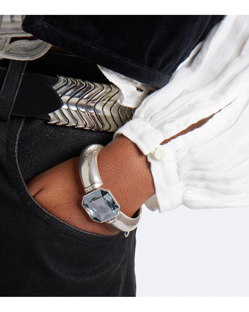Isabel Marant Metallic Luce Embellished Cuff