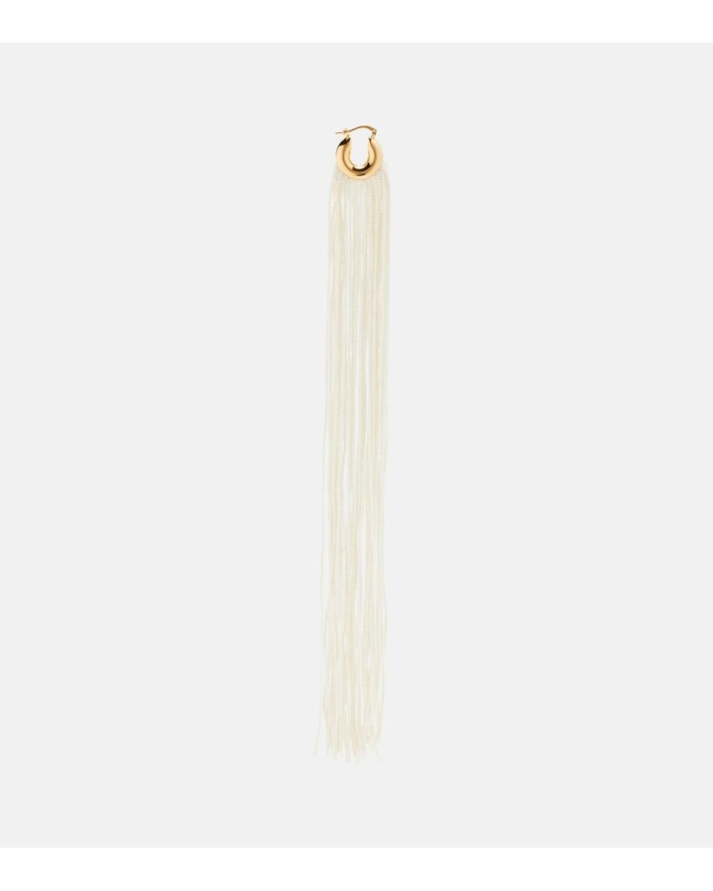 Jil Sander White Ohrringe