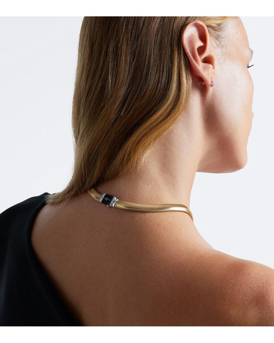 Nikos Koulis Metallic Feelings 18Kt And Necklace With Diamonds