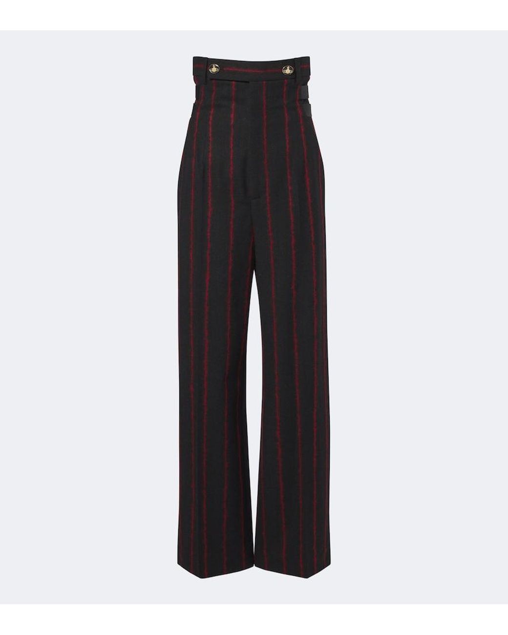 Vivienne Westwood Black Lauren Wool, Alpaca, And Mohair-Blend Pants