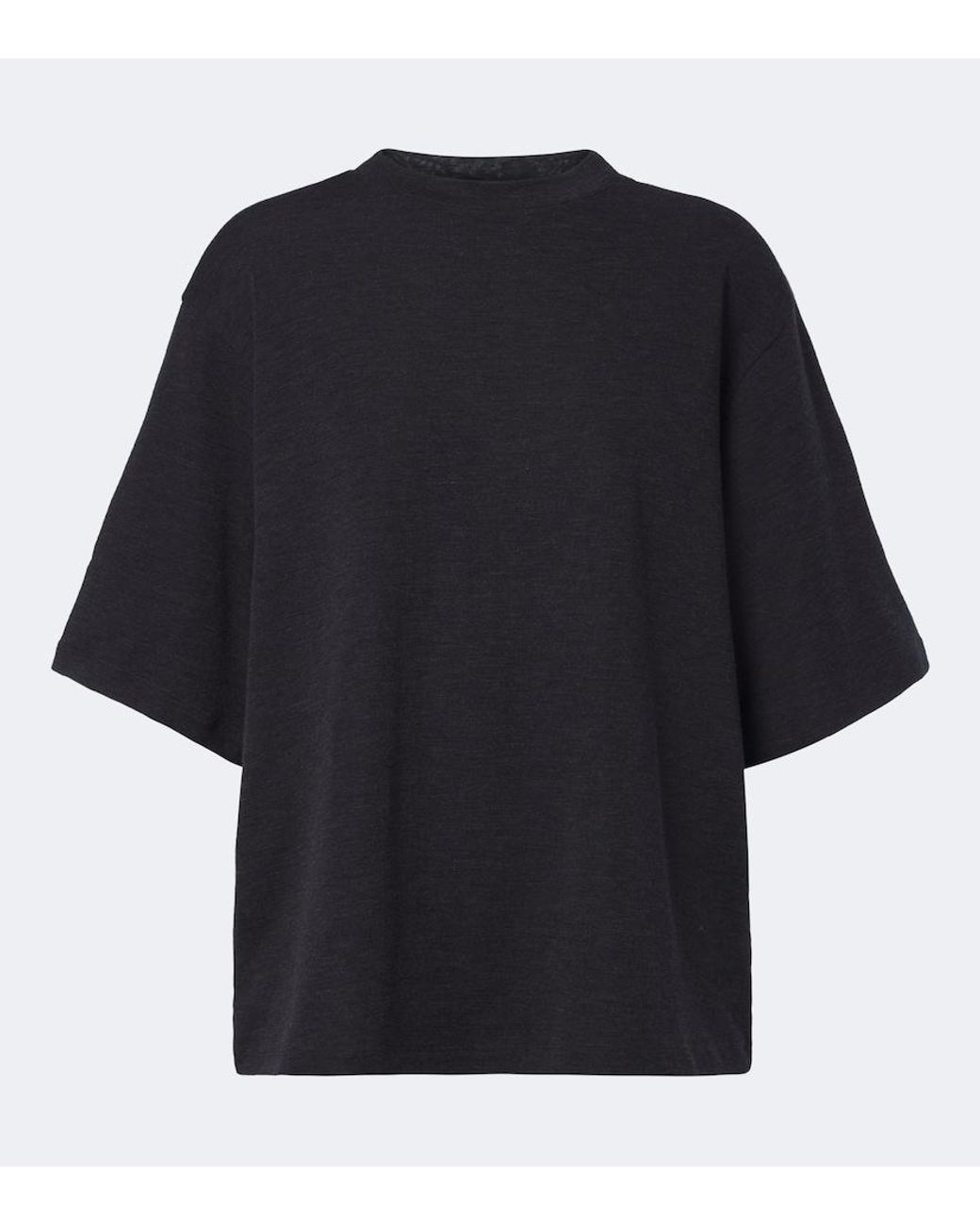 Rohe Black Knitted Wool T-Shirt