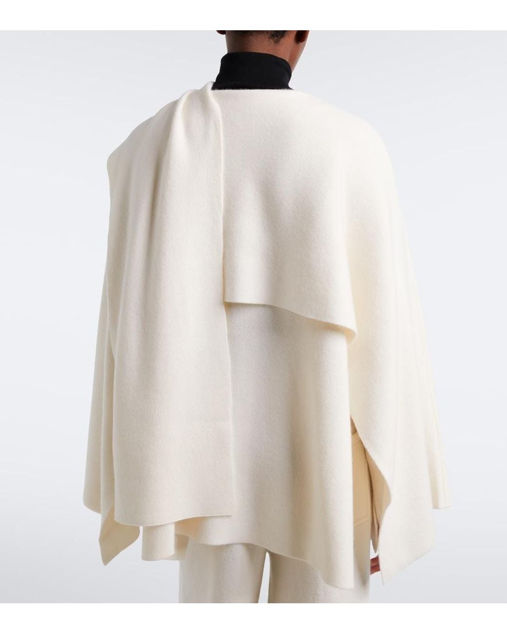 Lisa Yang White Nessa Draped Cashmere Cardigan
