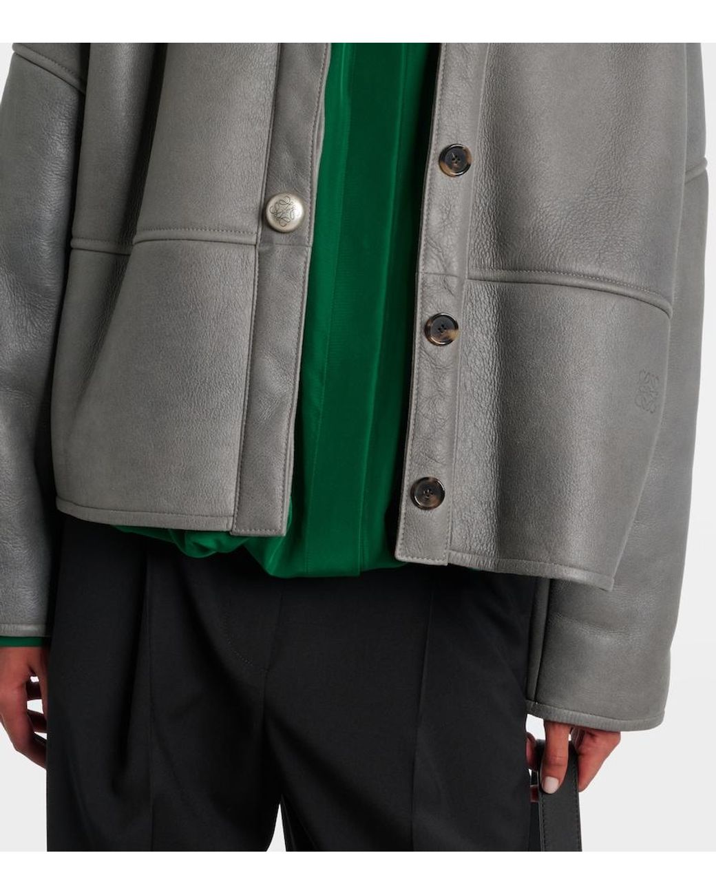 Giacca Pebble di Loewe in Gray
