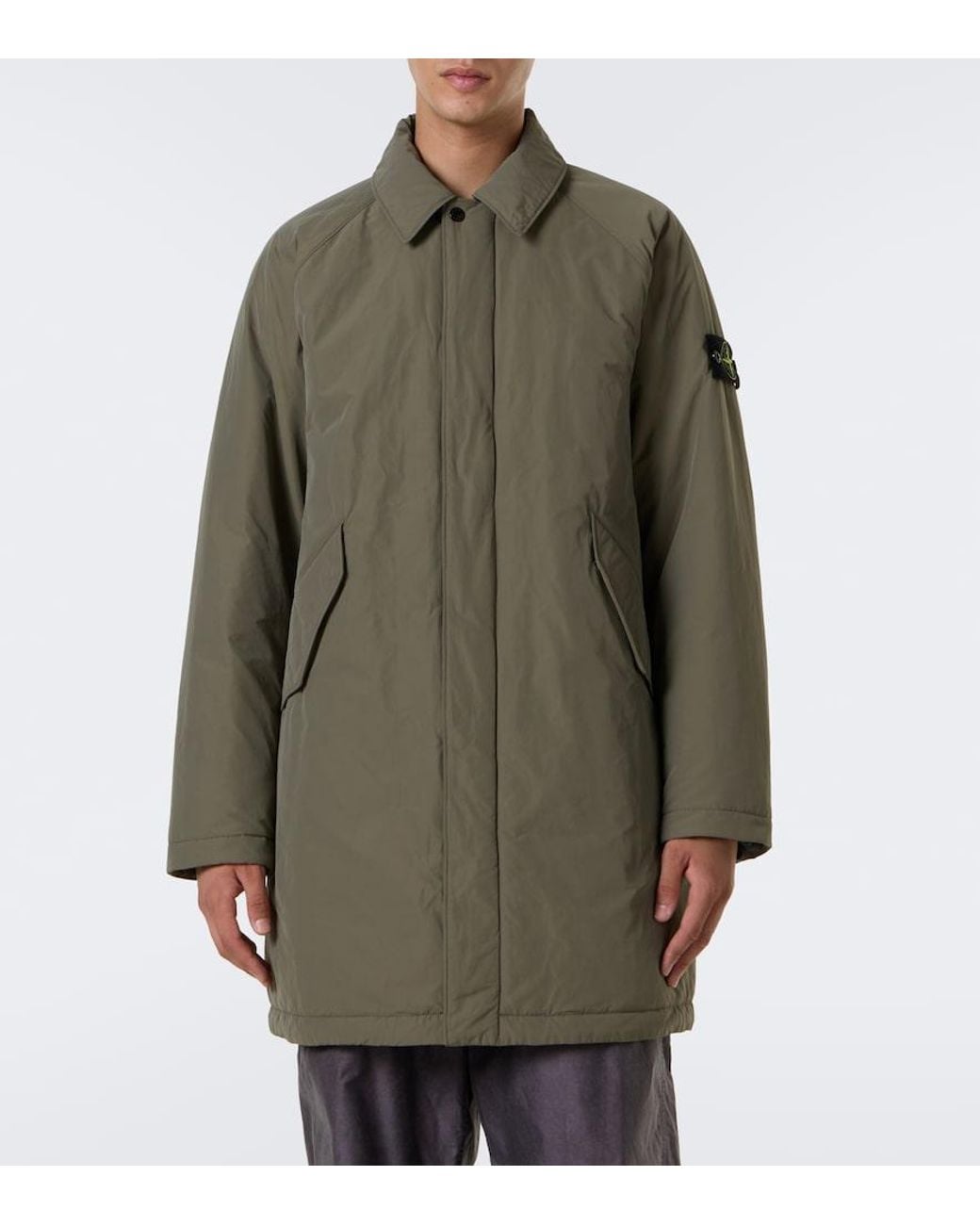 Abrigo Con Bolsillos Stone Island de hombre de color Green