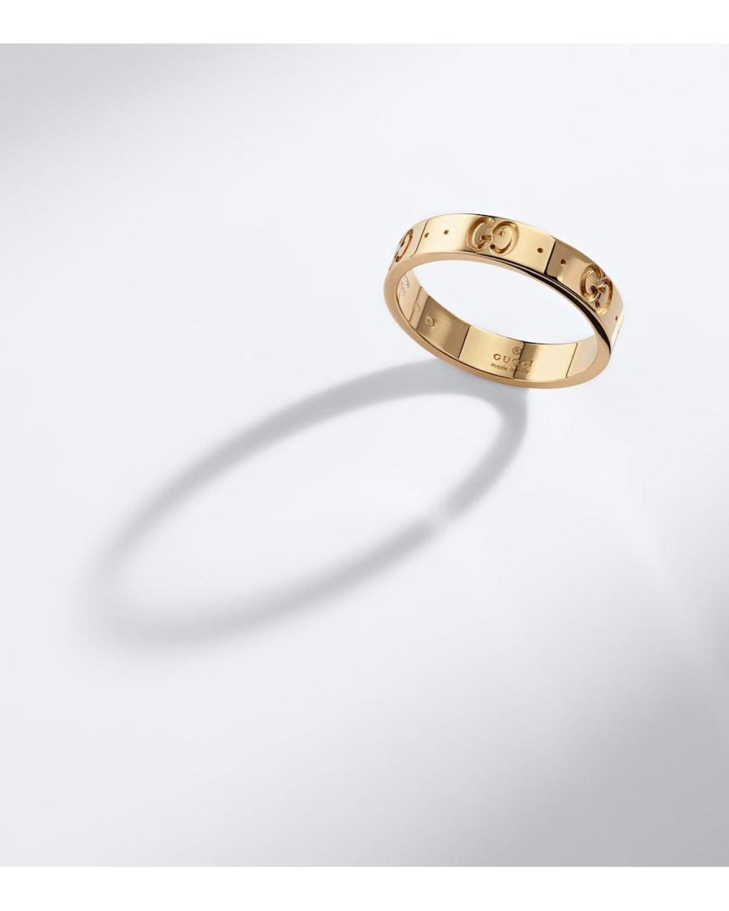 Gucci Metallic Icon Bandring In Gelbgold