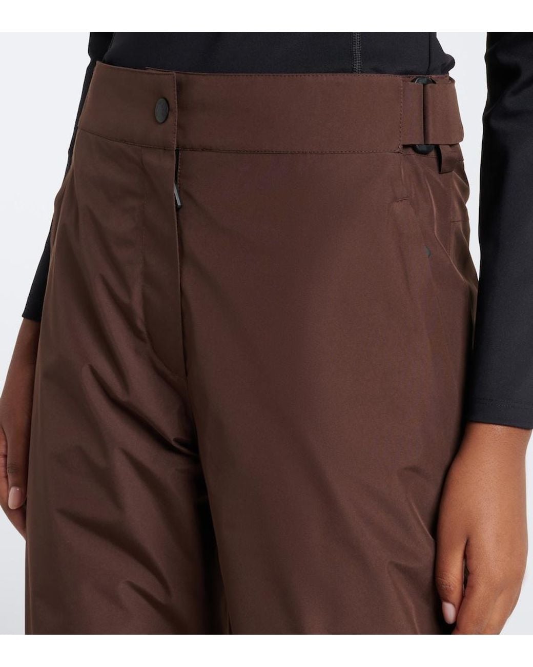 Moncler Brown Technical Ski Pants
