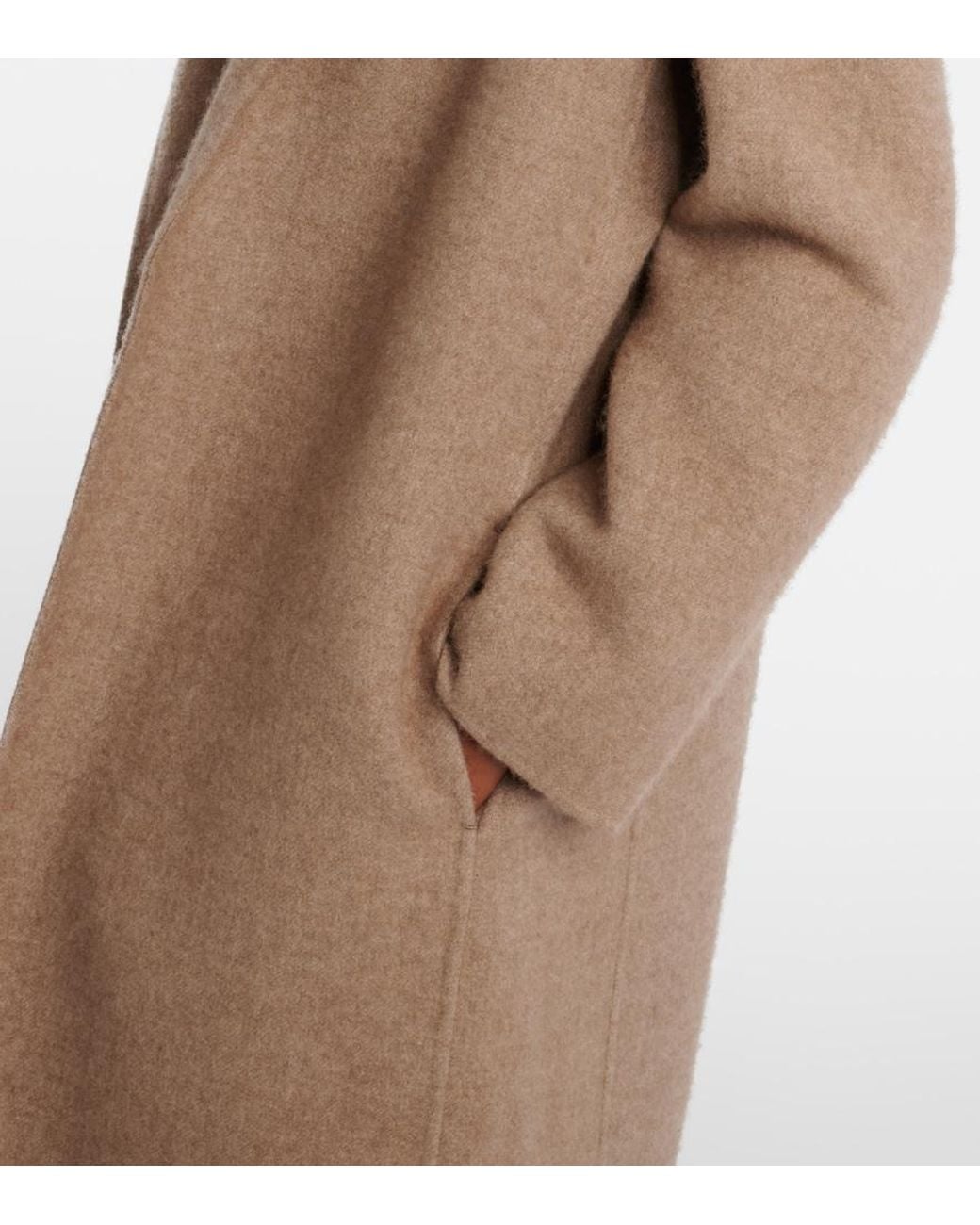 The Row Natural Fedra Cashmere And Cotton Coat