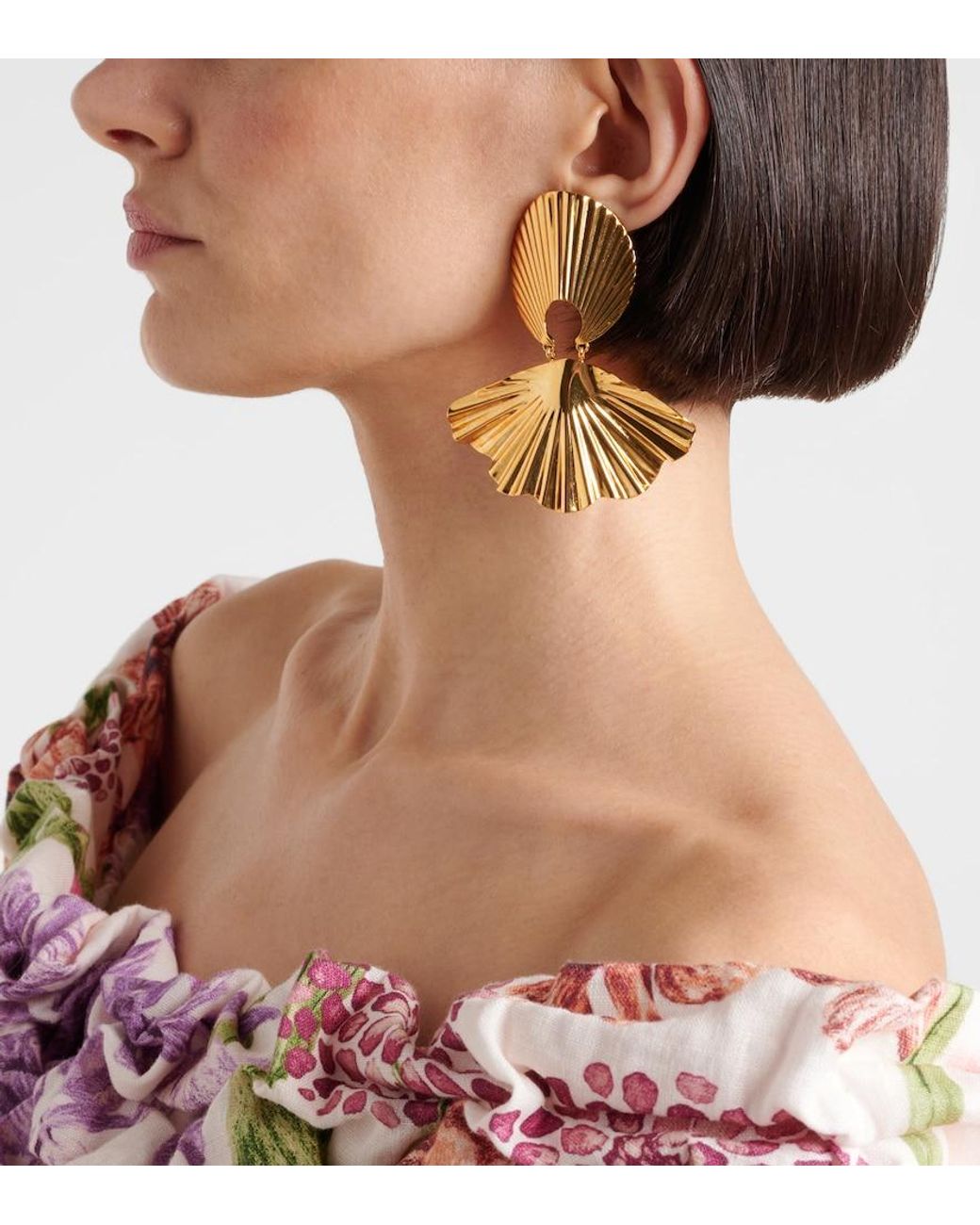 Jennifer Behr Metallic Nerissa-Plated Drop Earrings
