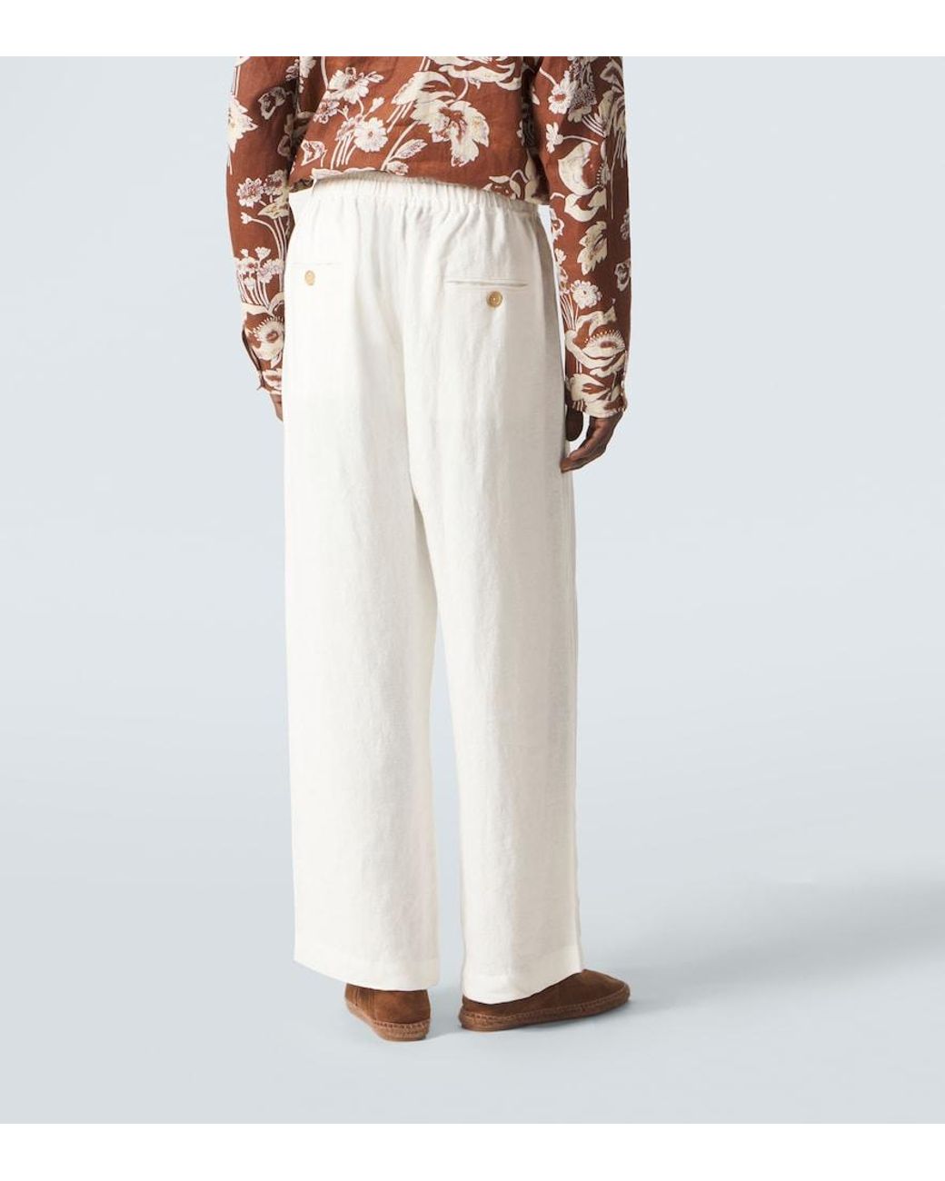 Pantalon Ample En Lin Commas pour homme en coloris Natural