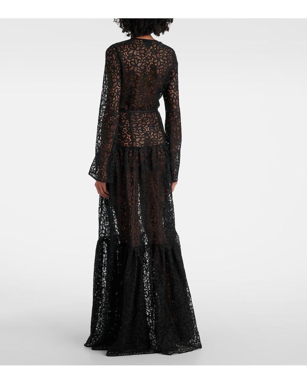 Giambattista Valli Black Lace Gown
