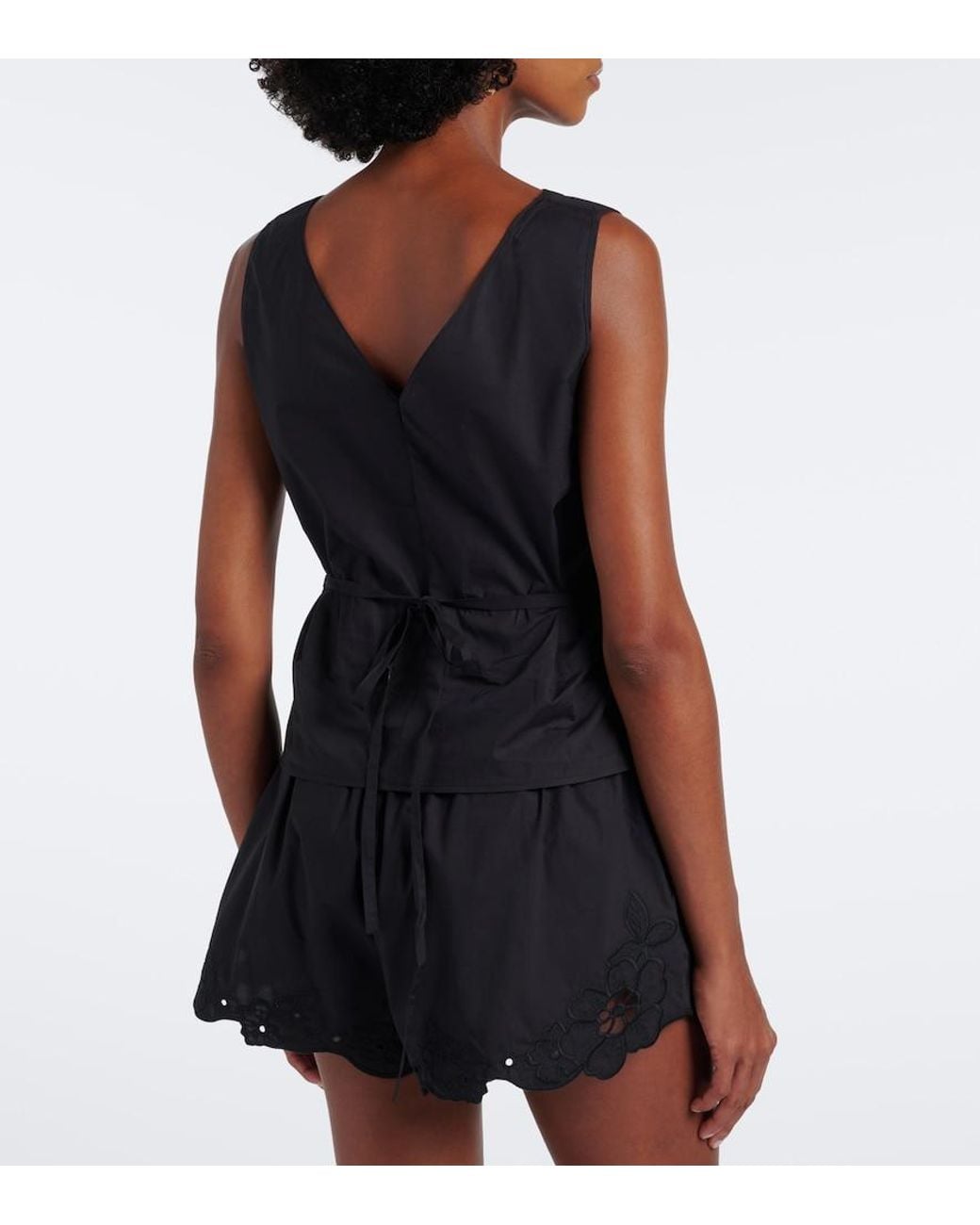 Sir Black Klara Cotton Wrap Top