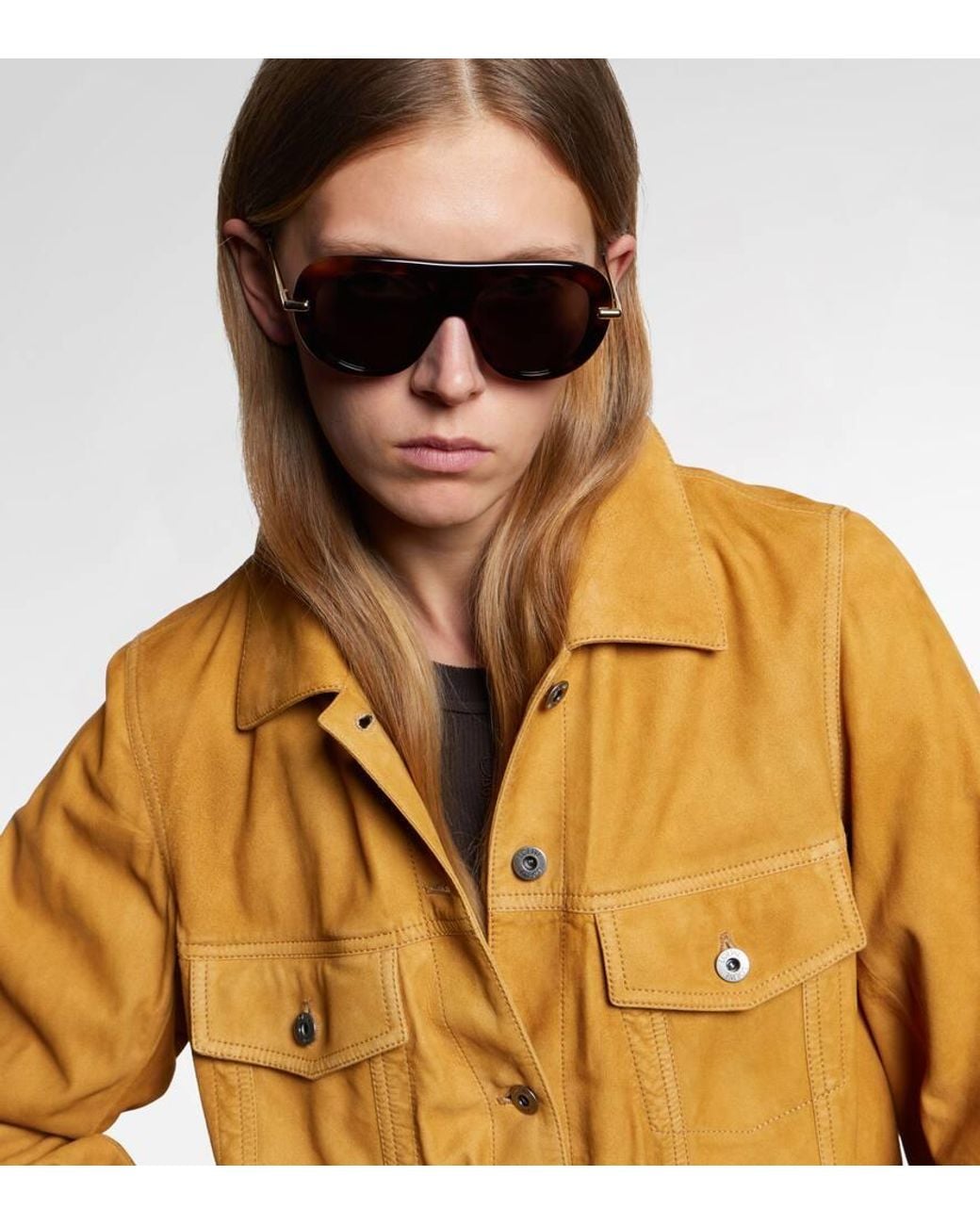 Gafas De Sol Slim Loewe de color Brown