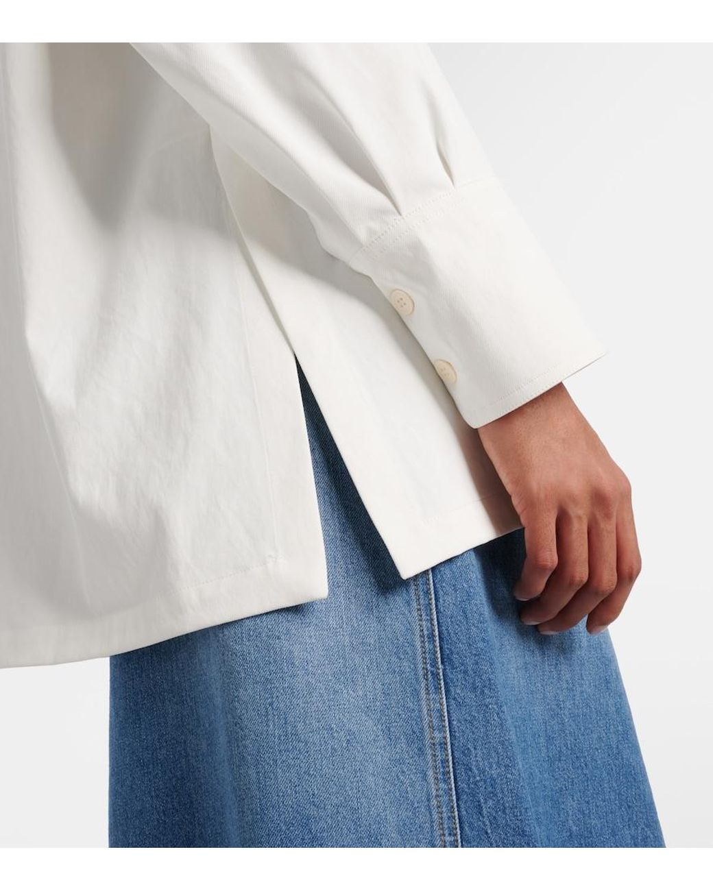 Plan C White Oversized Shirt
