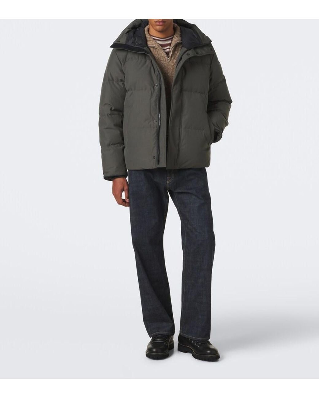 Canada Goose Green Seymour Hooded Down Jacket for men