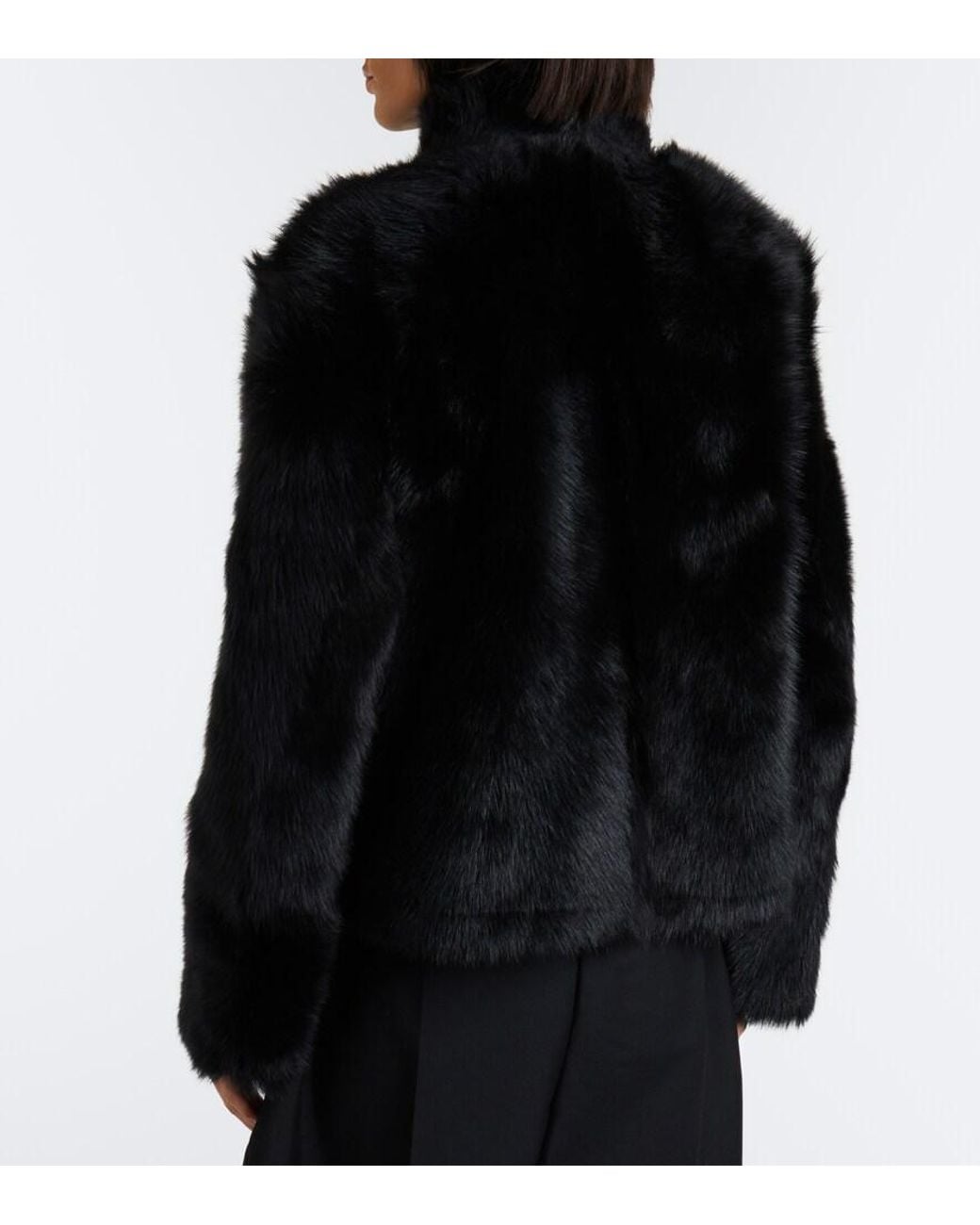 Yves Salomon Black Reversible Shearling Coat