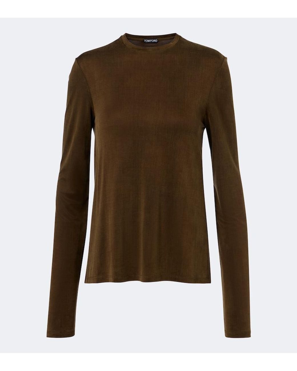 Tom Ford Brown Jersey T-Shirt