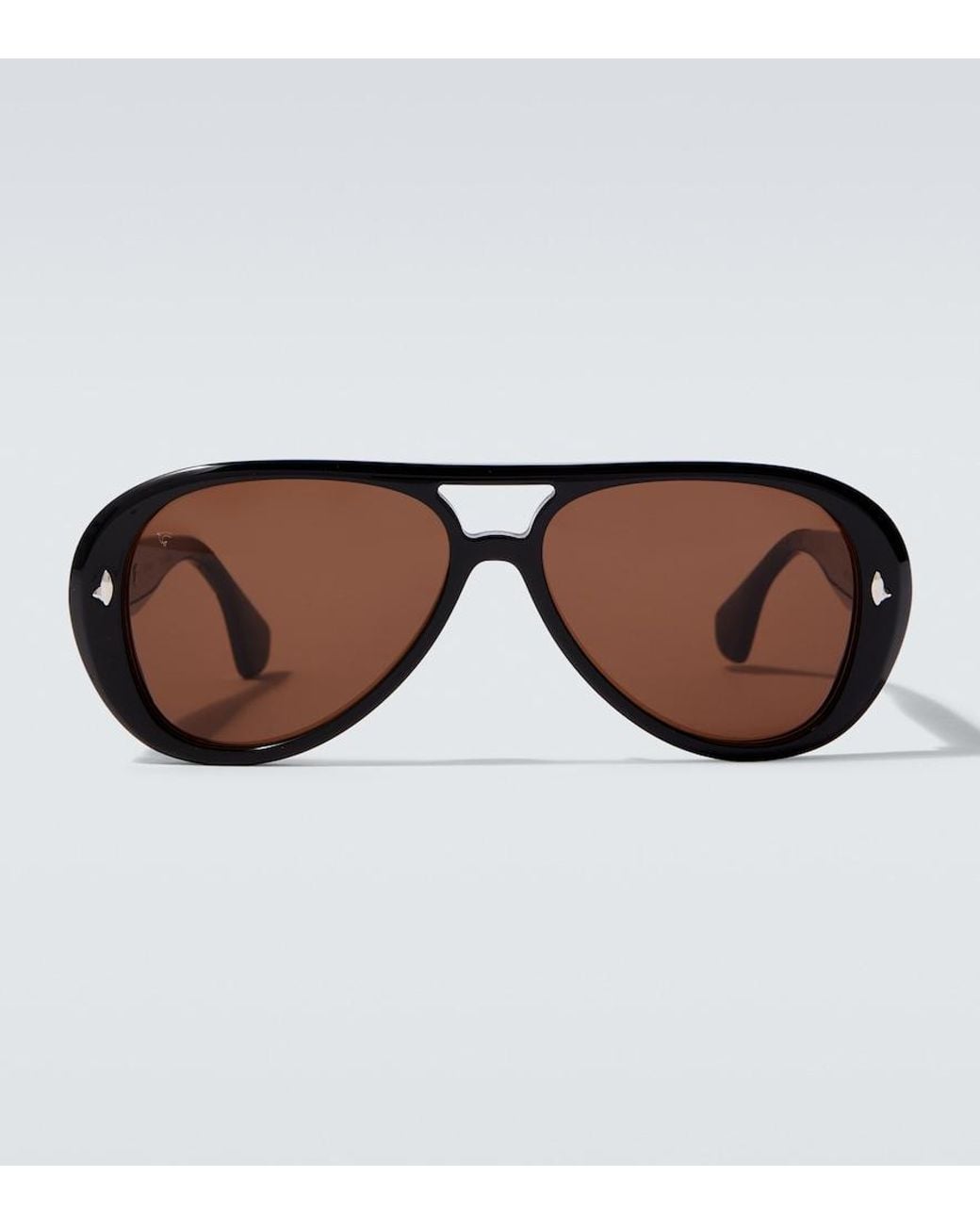 Sestini Eyewear Brown Aviator Sunglasses for men