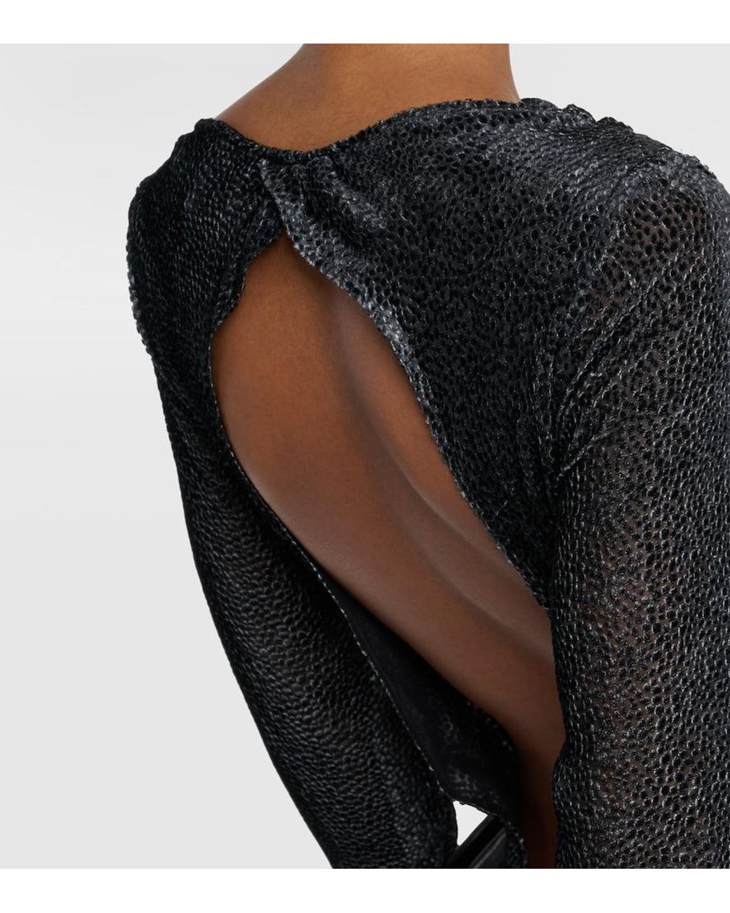 Isabel Marant Black Sabrina Silk-Blend Midi Dress