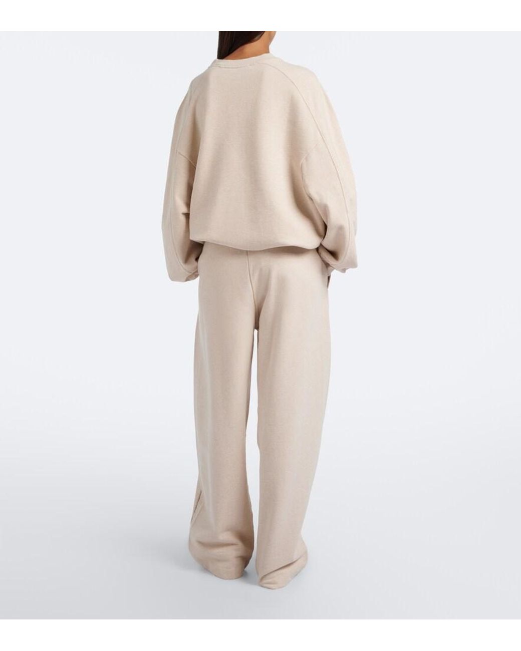 Jacquemus Natural Corso Cotton Fleece Sweatpants