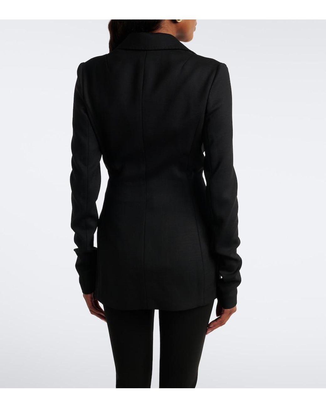 Dolce & Gabbana Black Wool-Blend Blazer
