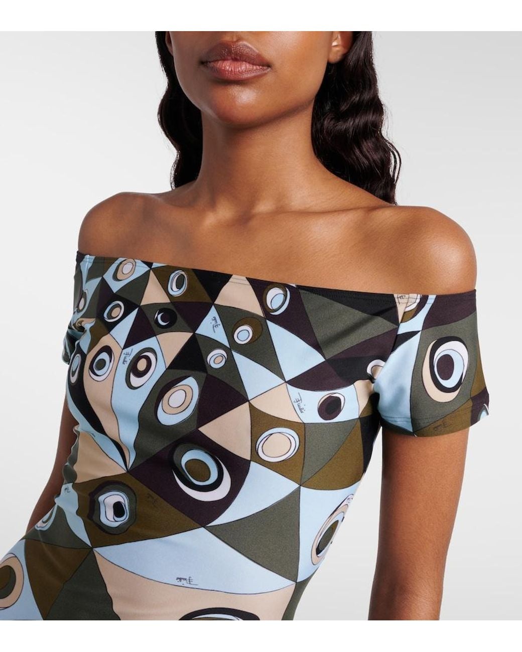 Emilio Pucci Black Occhi Off-Shoulder Jumpsuit