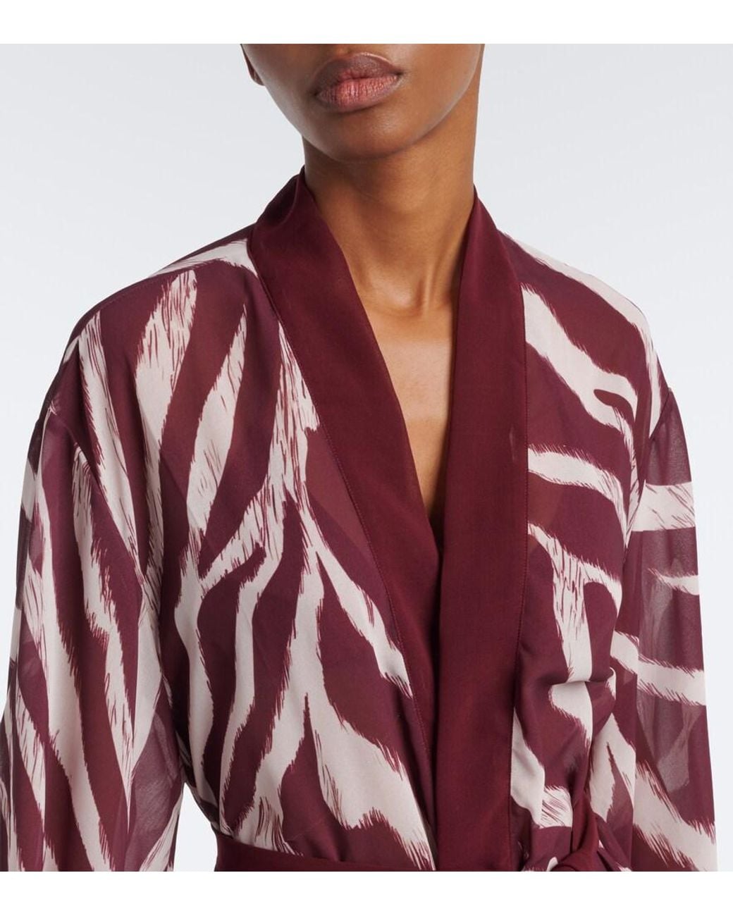 Bananhot Red Jim Zebra-Print Beach Cover-Up