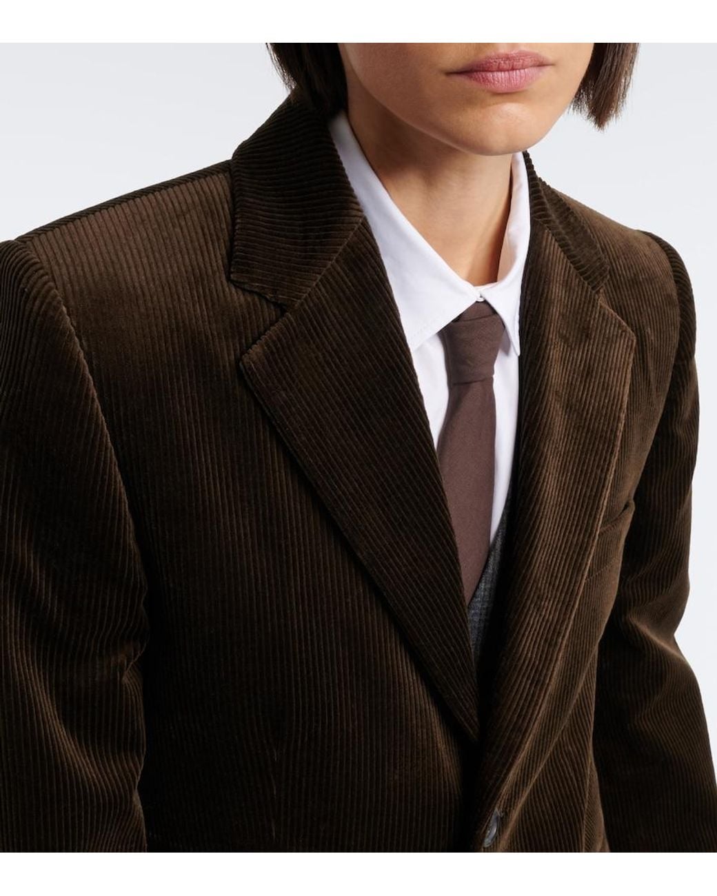 Nili Lotan Black Romain Cotton Corduroy Jacket