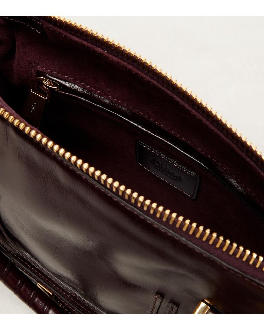 Chloé Black Marcie Small Leather Shoulder Bag
