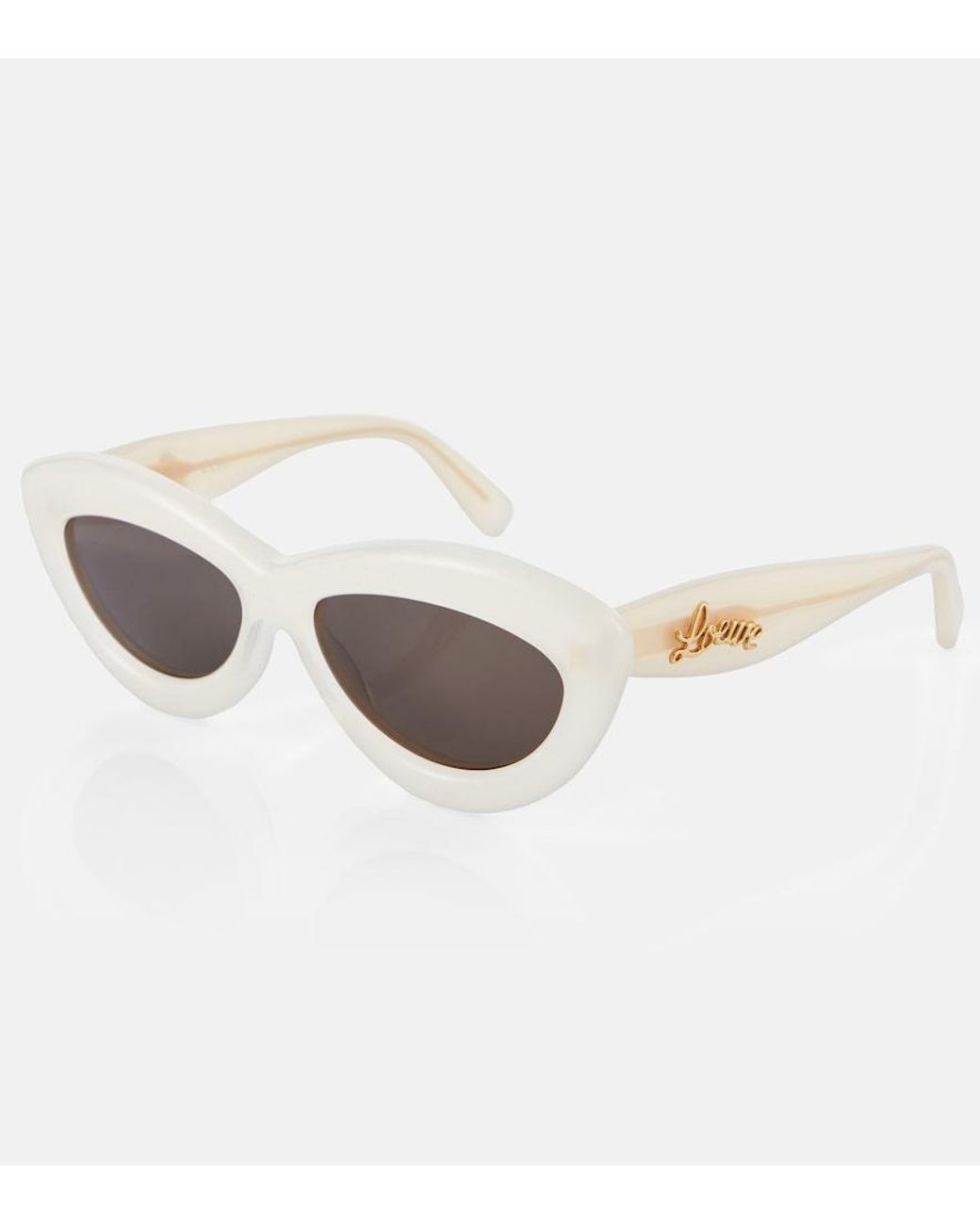 Loewe Brown Curvy Cat-Eye Sunglasses