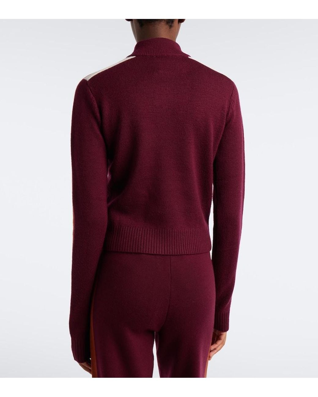 Perfect Moment Purple La Tour Wool Half-Zip Ski Top