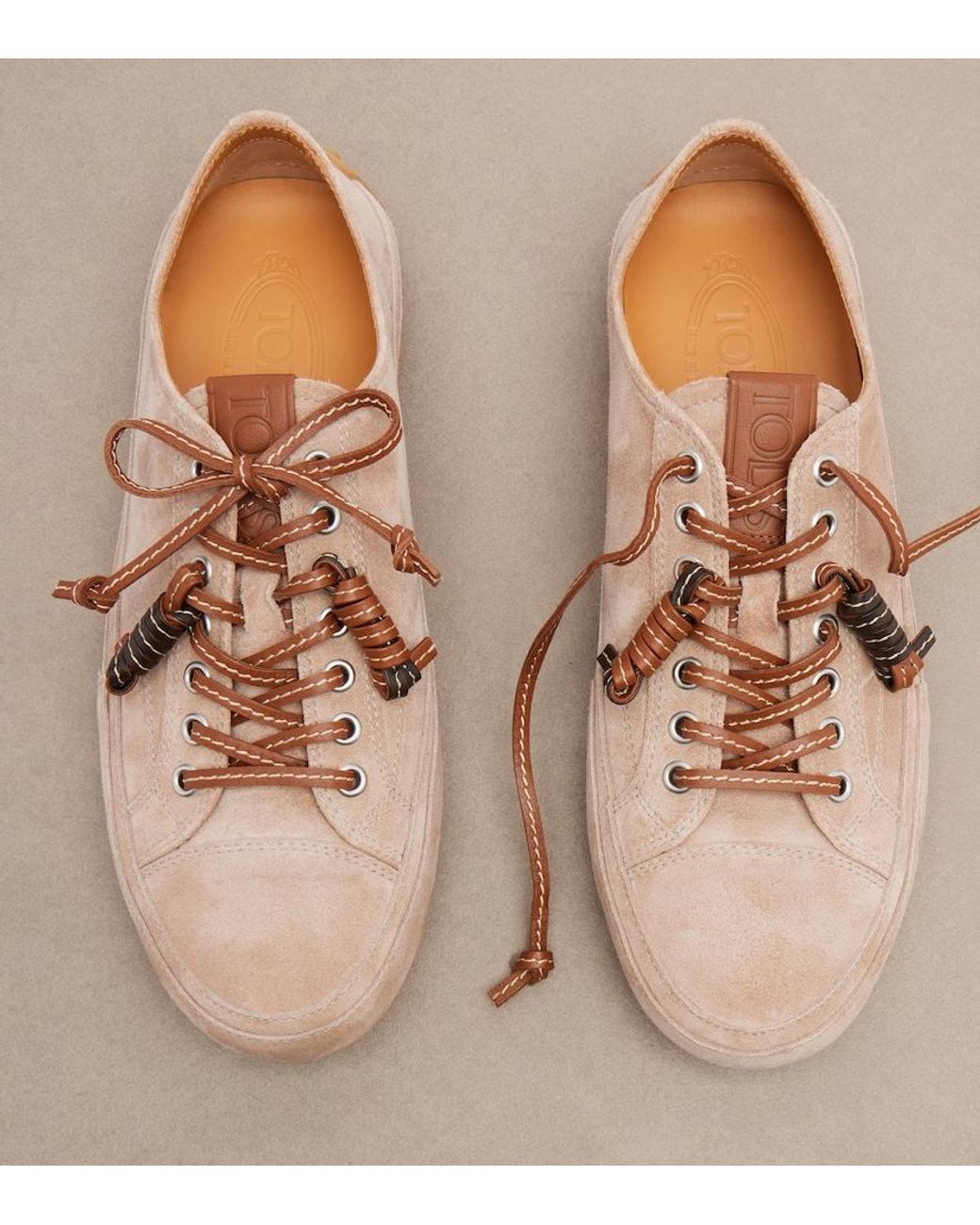 Tod's Brown Suede Sneakers