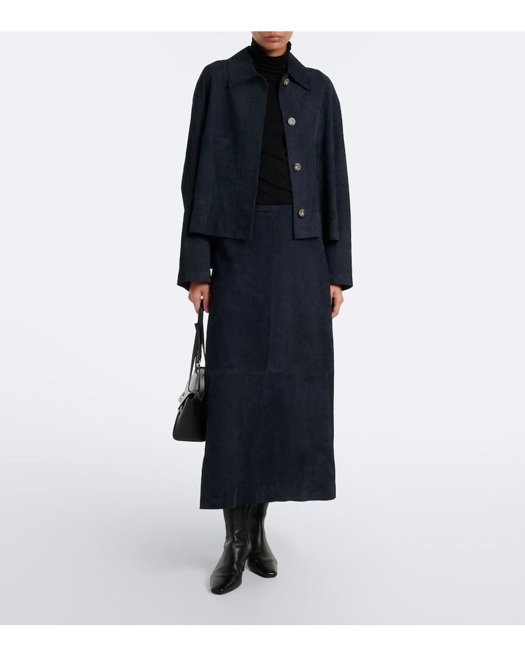 Joseph Blue Aitna Suede Jacket